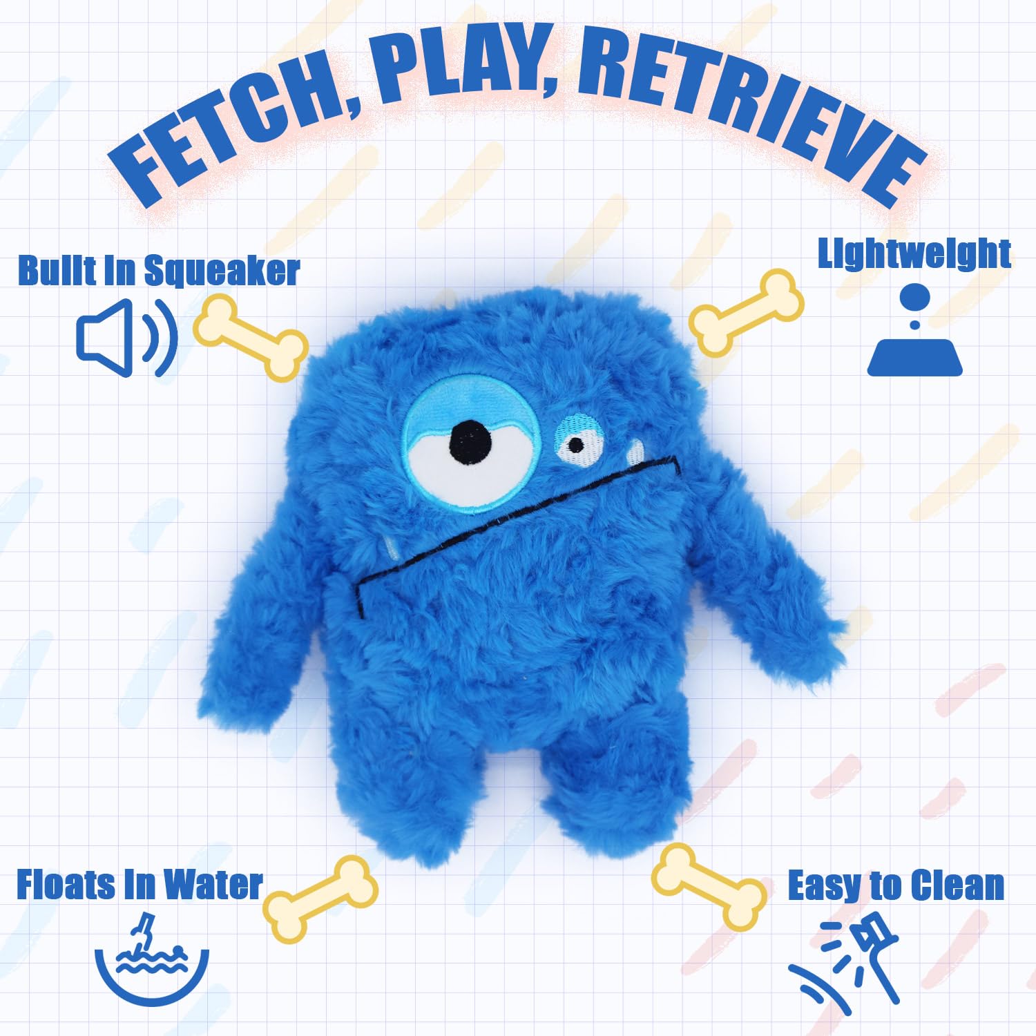 Juguete Hugeme peluche para juego de lanzamiento al aire libre