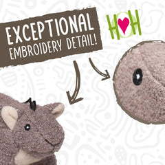 HuggleHounds Ardilla Feller, detalle de textura suave para un contacto cómodo