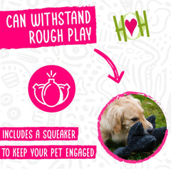 HuggleHounds duradero y suave, ideal para juegos activos.