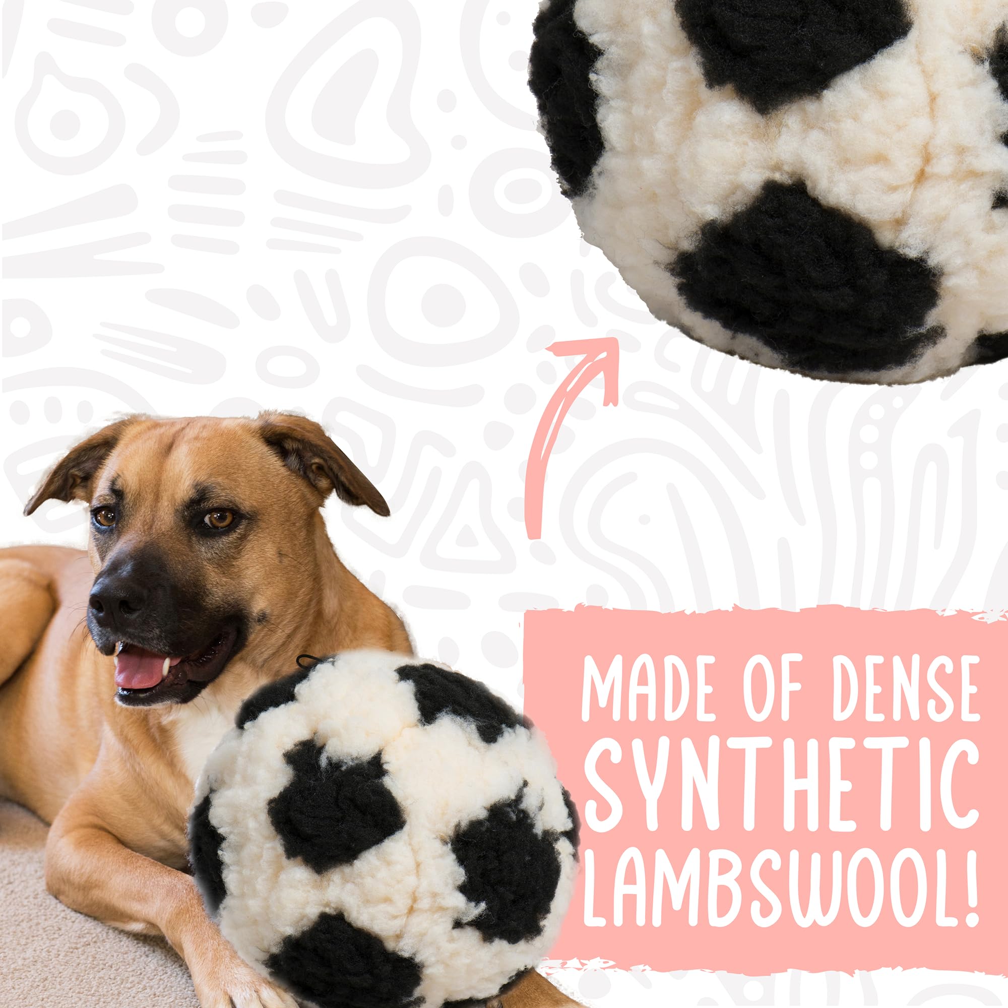 Balón suave HuggleFleece se lava a máquina y seca rápido