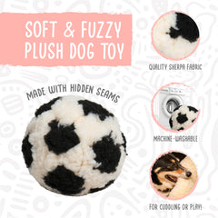 Textura felpa suave de HuggleFleece para mordidas y caricias del perro
