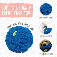 Textura HuggleFleece suave en la bola para morder con comodidad