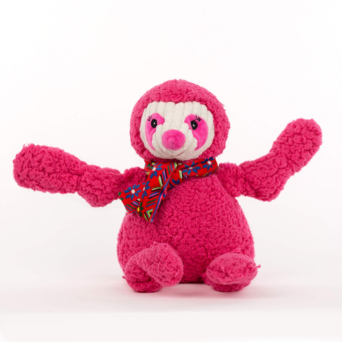 HuggleHounds Knottie Perezoso Grande visto de frente, perfecto para juegos interactivos.