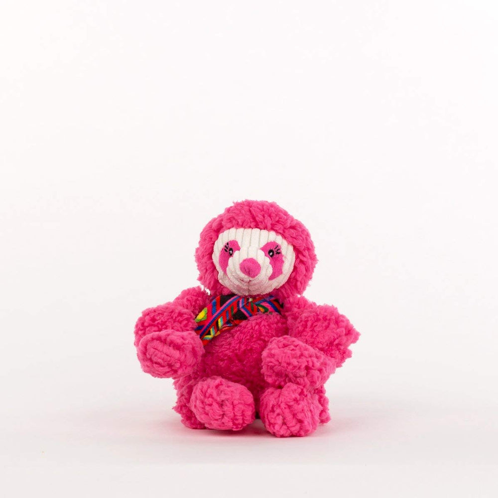 HuggleHounds Knottie SEB Sloth, enfoque en la cabeza, ideal para mimos suaves.