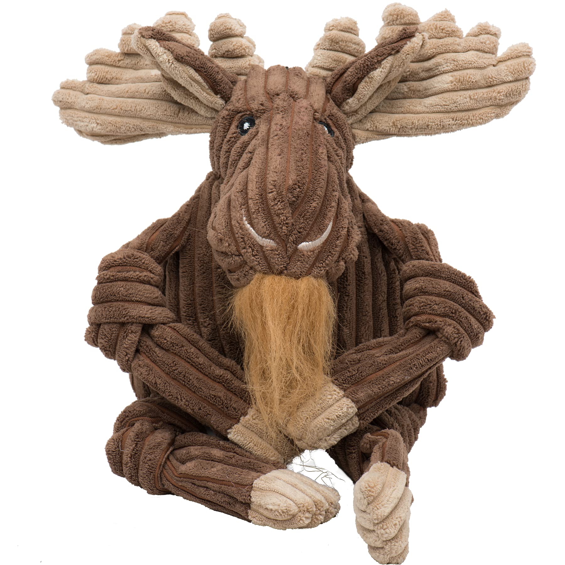HuggleHounds Manny Moose Knottie, peluche suave para juego diario.