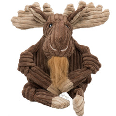 HuggleHounds Manny Moose Knottie, peluche suave para juego diario.