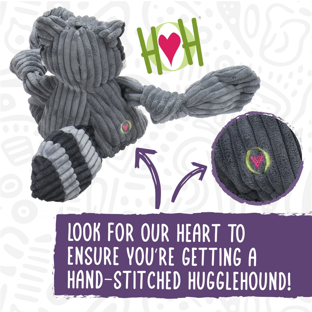 HuggleHounds Octavie Knottie, interior con pito para juego sonoro durante la diversión