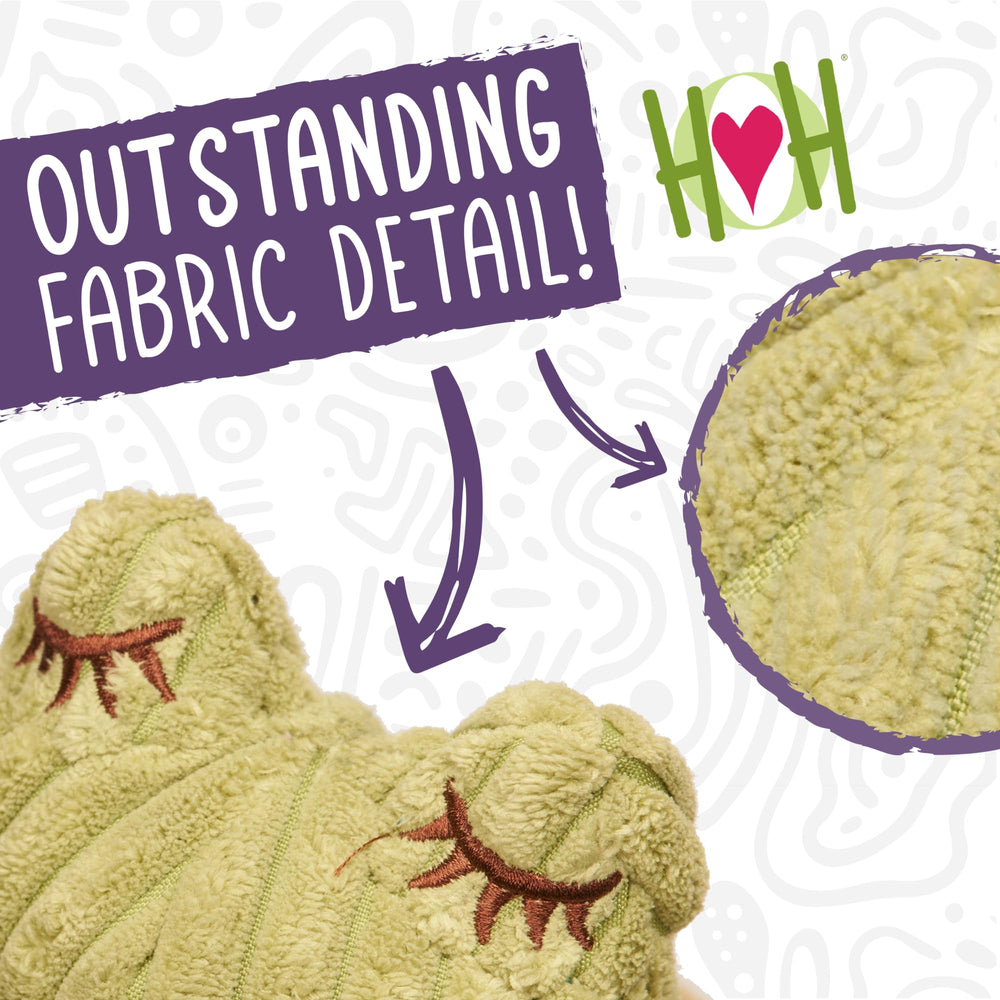 Pelaje suave de Knottie con chirrido interno para entretenimiento prolongado.