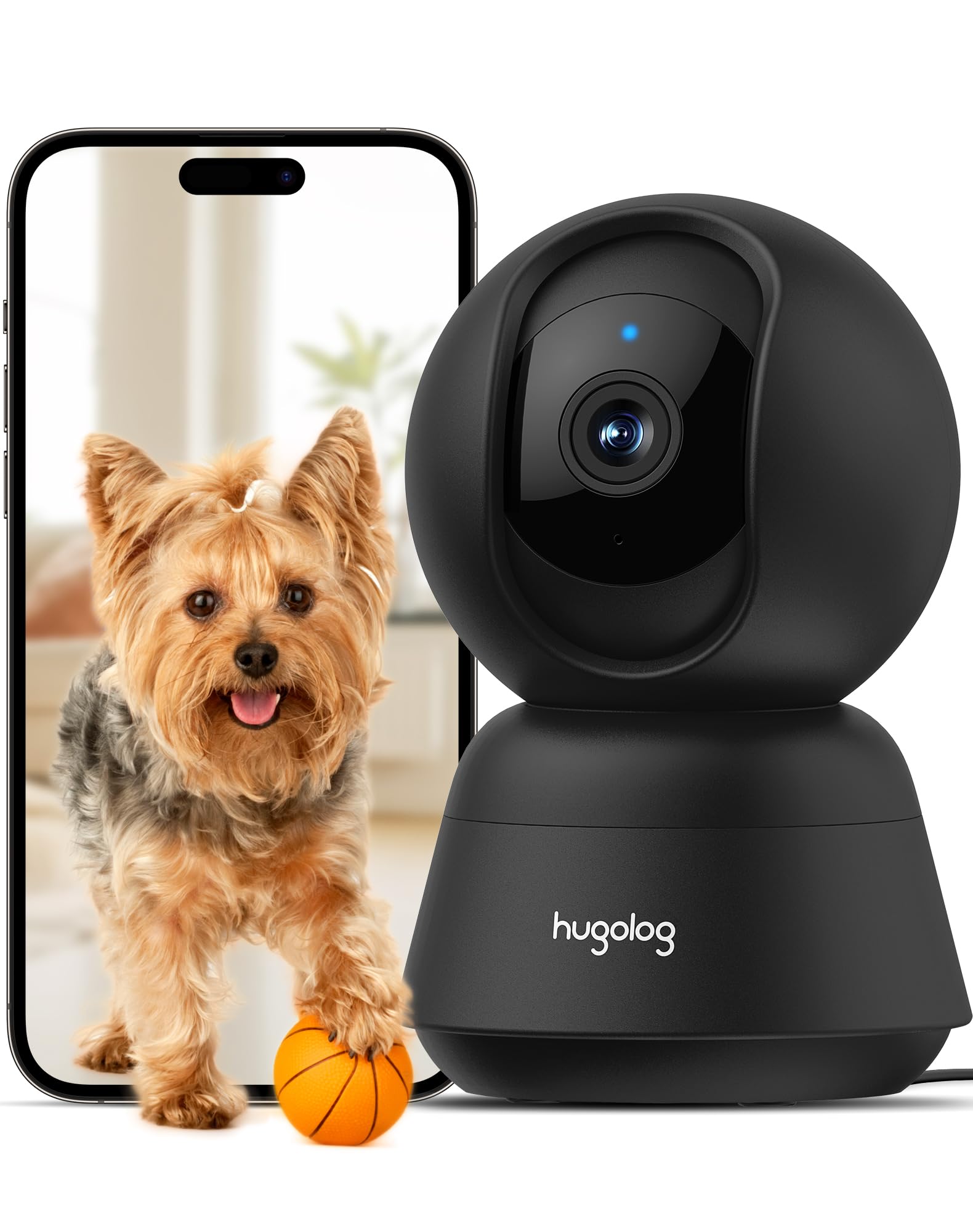 Hugolog 3K 5MP con paneo para vigilar el salón