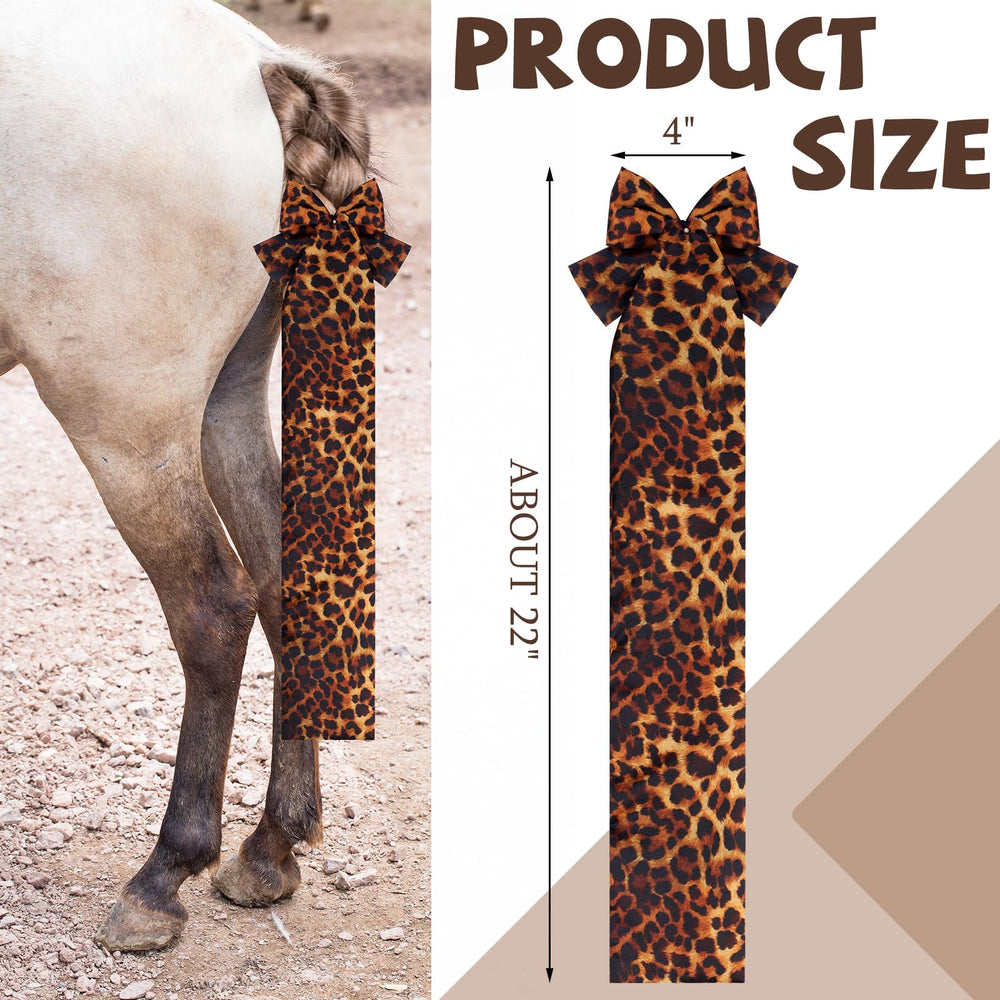 Huhumy bolsa para cola de caballo diseño leopardo protege y añade estilo en paseos