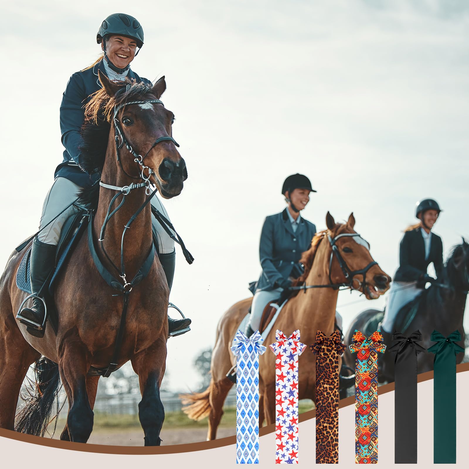 Huhumy bolsa para cola de caballo diseño rojo aporta visibilidad y protección