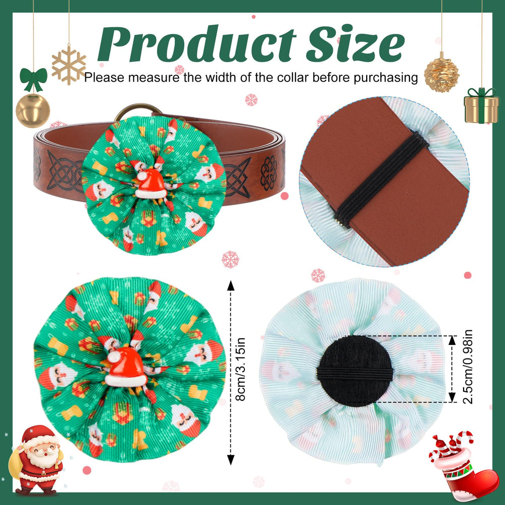 Huhumy lazos navideños para collar árbol: realce festivo para tu mascota