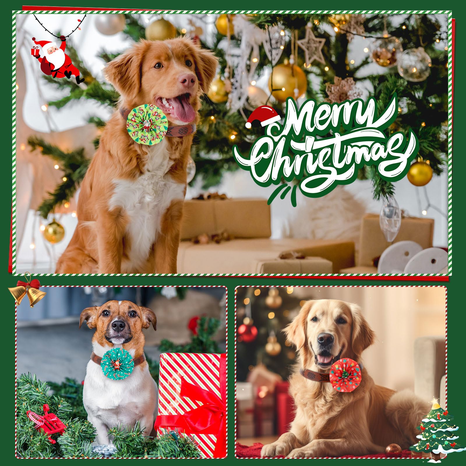 Huhumy lazos navideños para collar diseños múltiples: variedad para combinar con atuendos