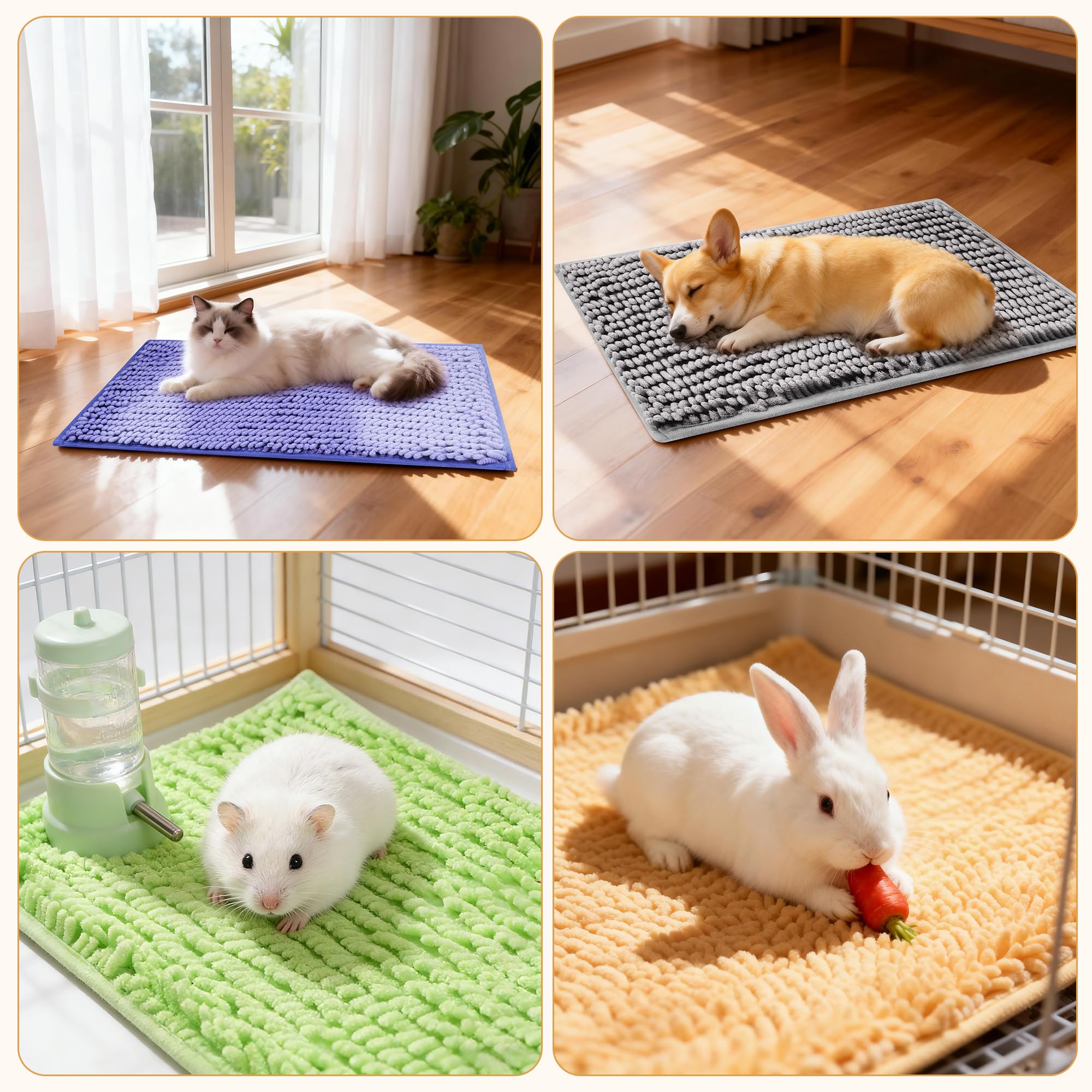 Huiguli compresa absorbente reutilizable para jaula 20x12, solución práctica