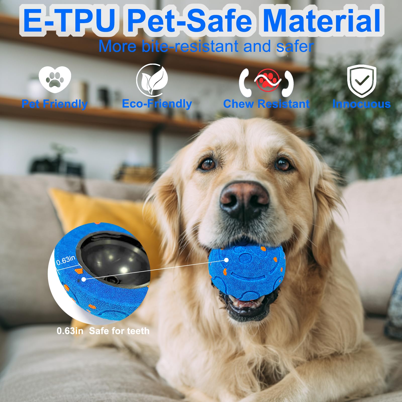 Huimpet bola interactiva tres modos para perros activos