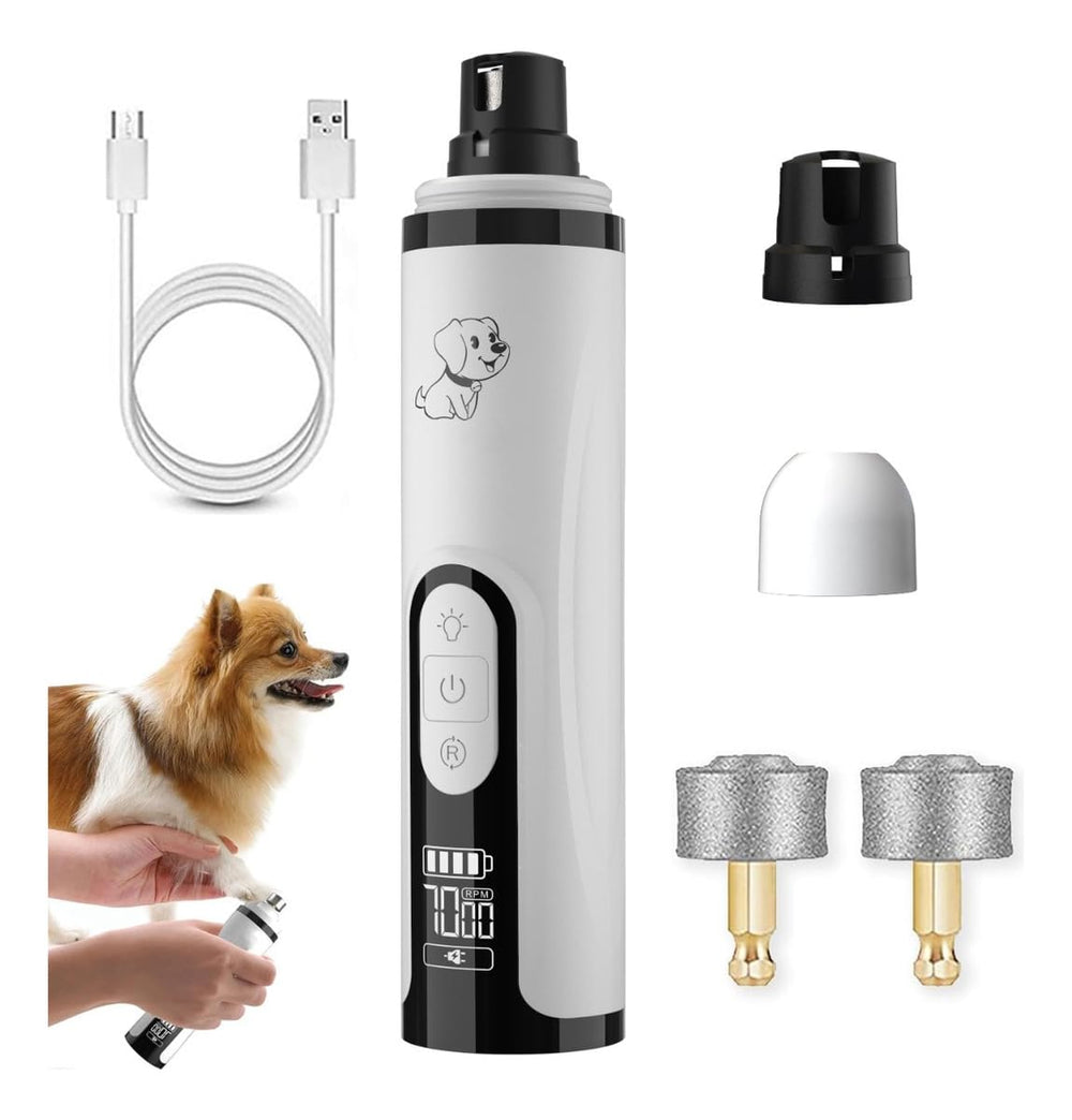 Lijadora de uñas Huiteng XR con iluminación dual para precisión segura.