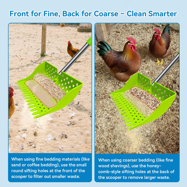 Humumu uso multiusos para corral y playa con una sola herramienta.