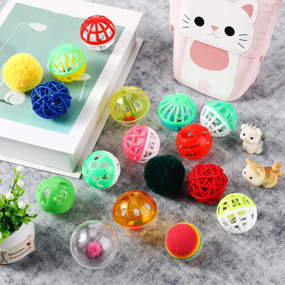 Hungdao bolas con cascabel dentro, colores mixtos para estimular el juego interactivo.