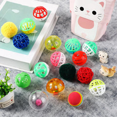 Hungdao bolas con cascabel dentro, colores mixtos para estimular el juego interactivo.