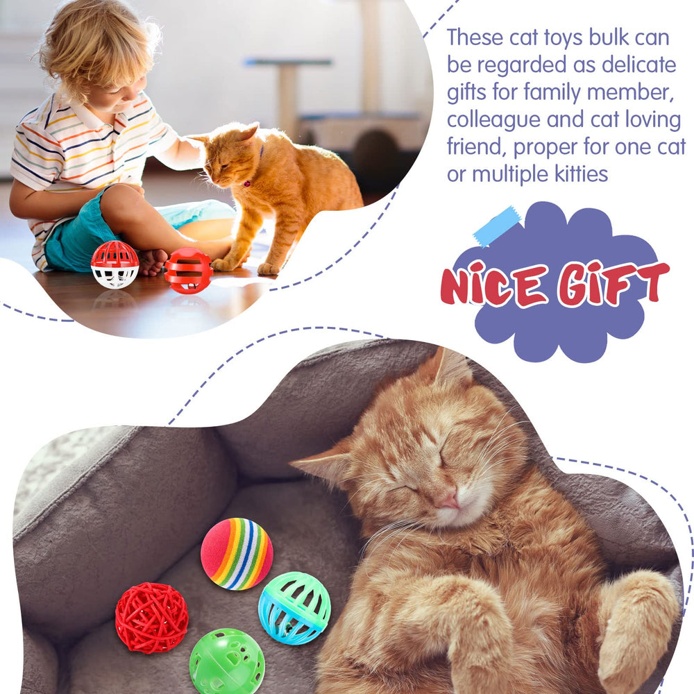 Hungdao bolas para gatos, son ligeras y fáciles de rodar para ritmo de juego prolongado.
