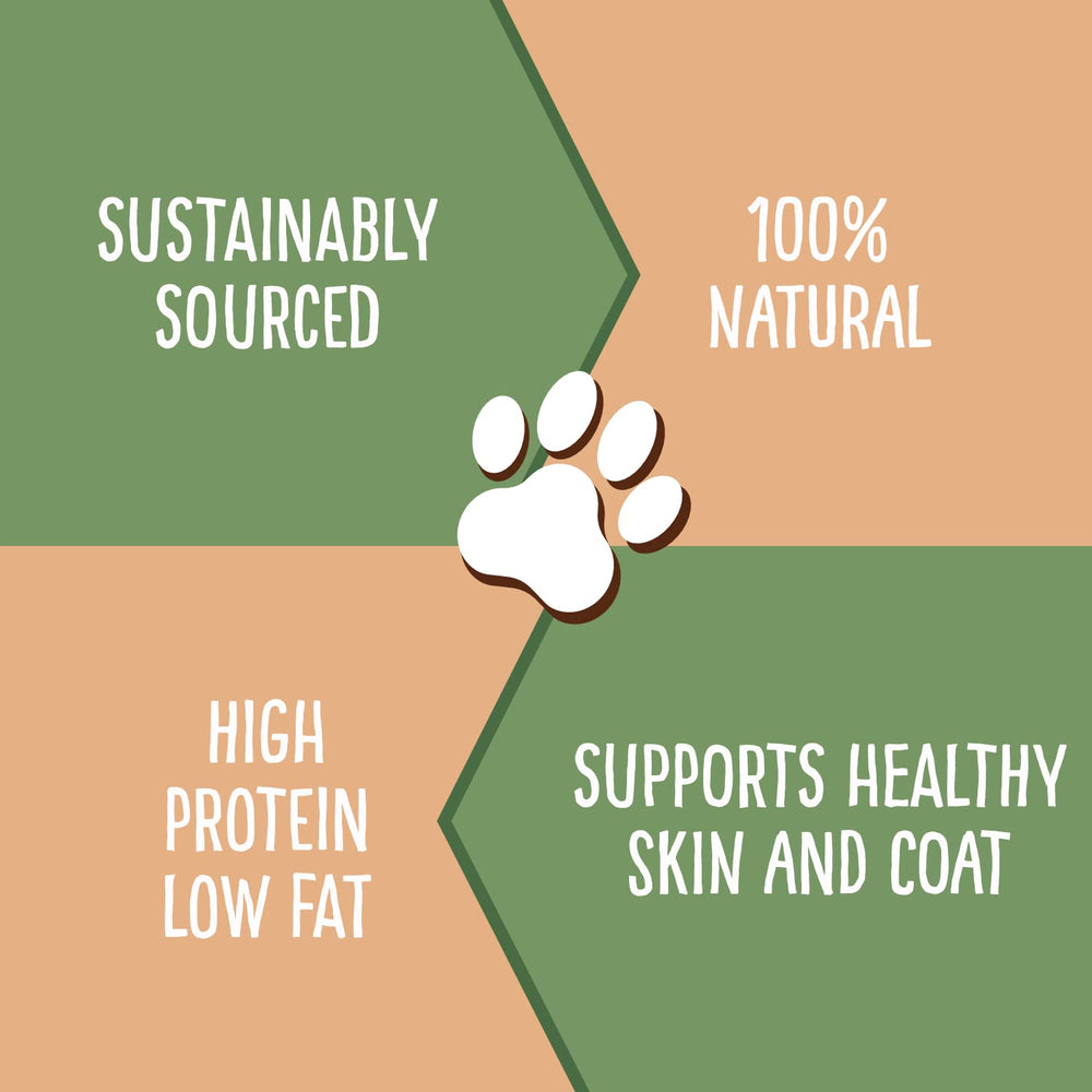 Aroma natural a bacalao en Hungry Paws para premiar conductas.
