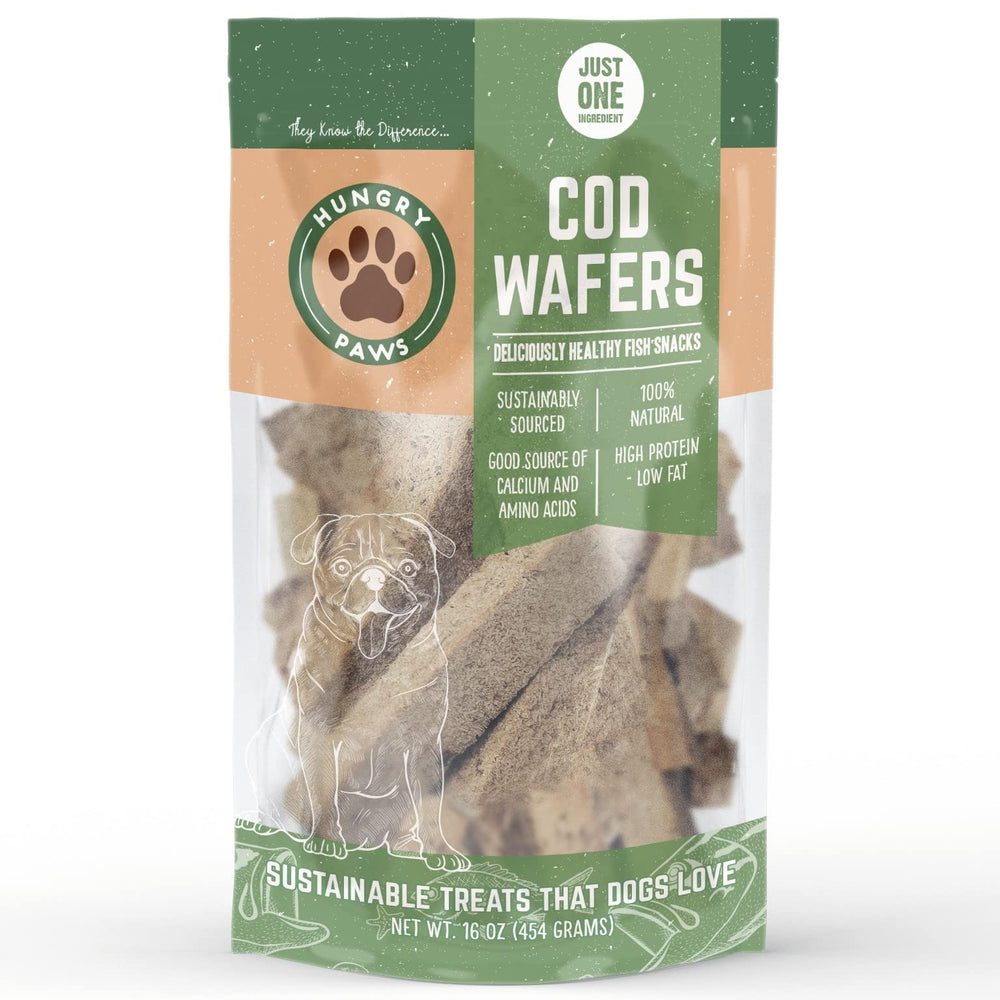 Aroma natural de bacalao Hungry Paws, opción sabrosa para perros exigentes.