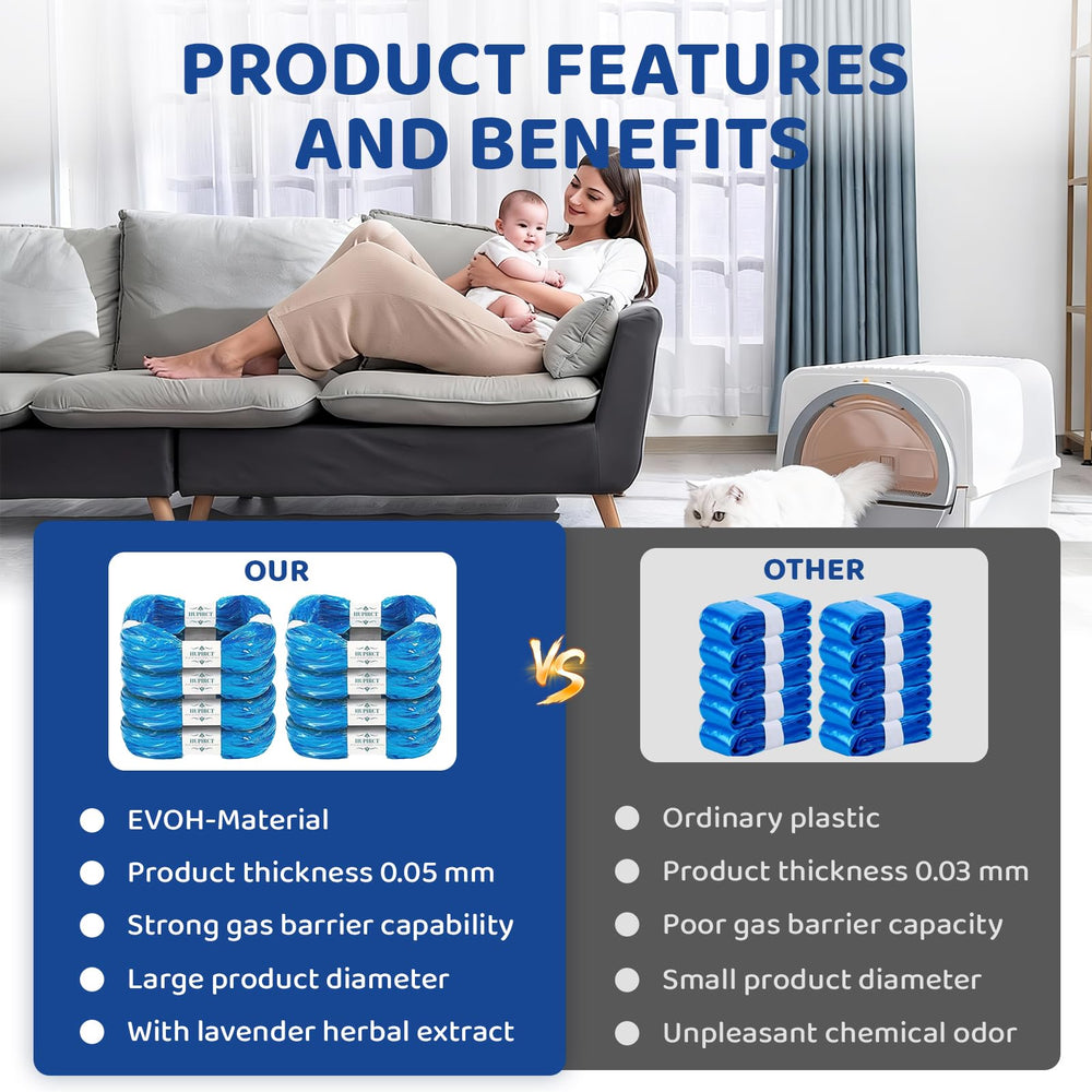 HUPIRCT compatibilidad amplia con cubos de pañales y cajas de desecho