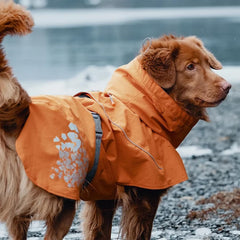 Hurtta Monsoon Coat con cuello impermeable para evitar filtraciones en el cuello.
