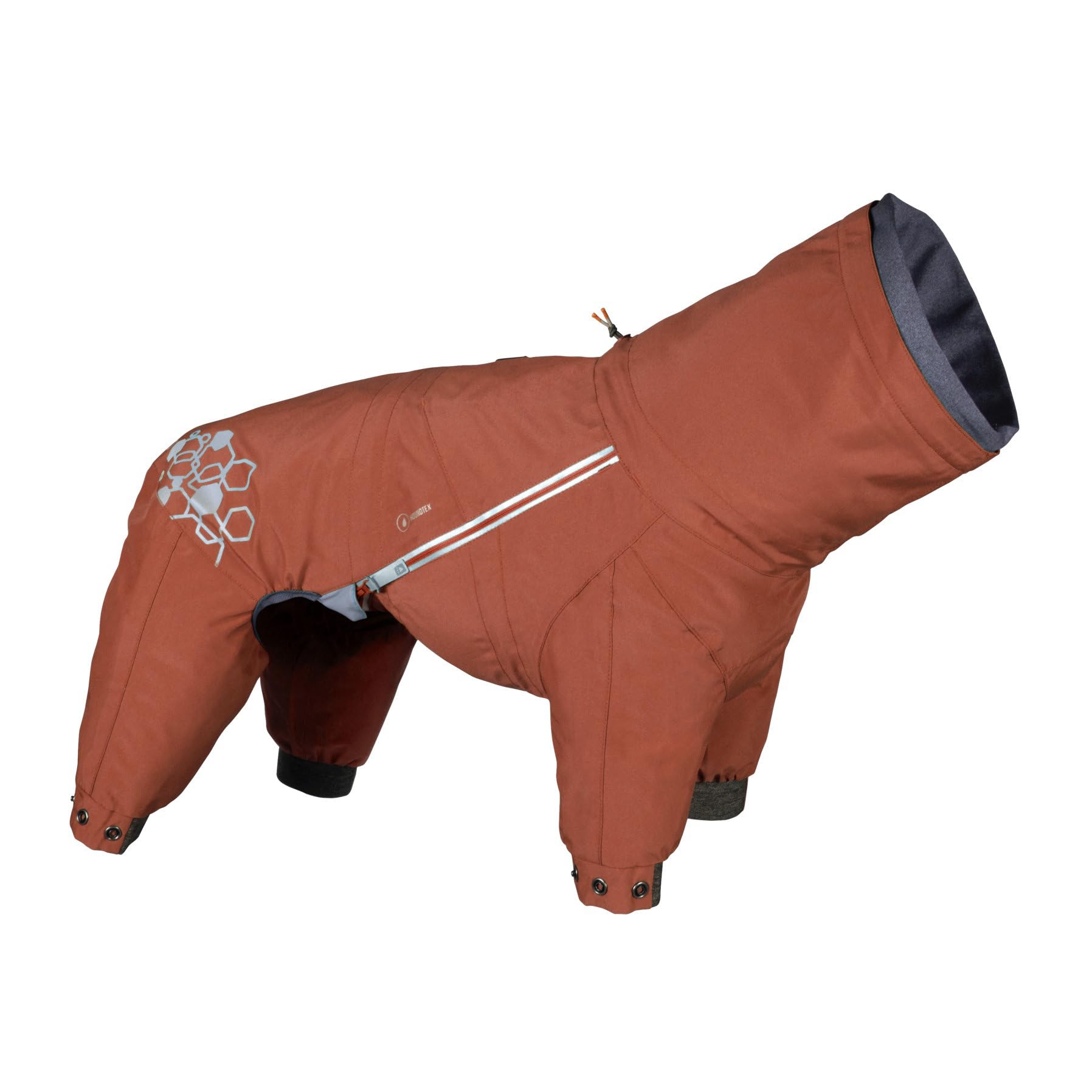 Hurtta Mudventure ECO mantelina Cinnamon para protección contra lluvia