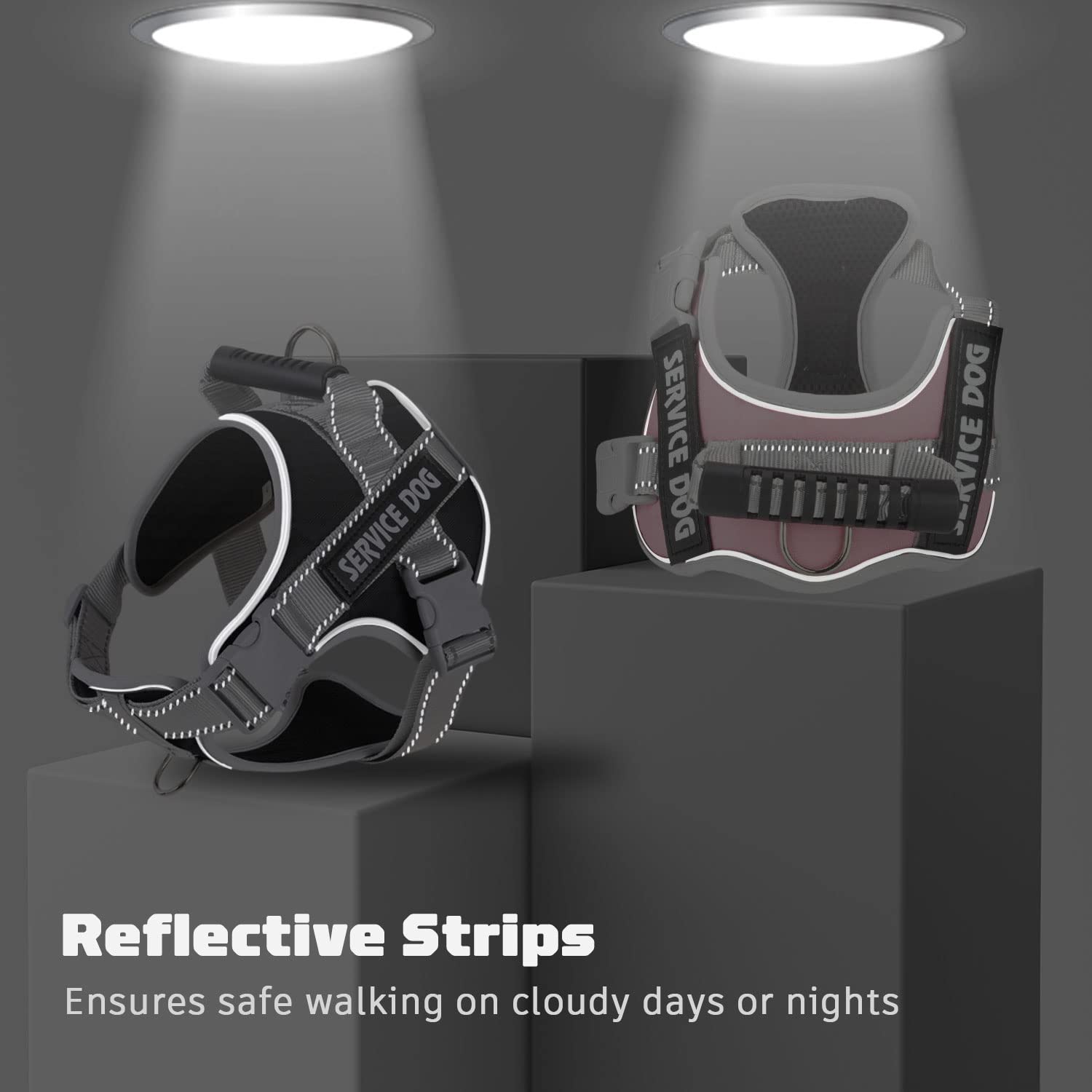 Arnés reflectivo de HUSDOW para mayor visibilidad nocturna.