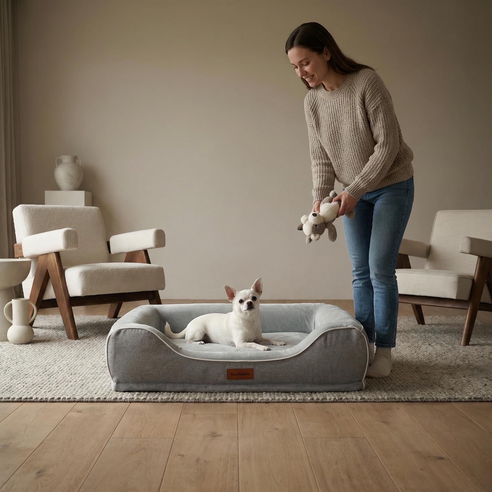 Cama de 24 pulgadas diseñada para mascotas pequeñas y gatos
