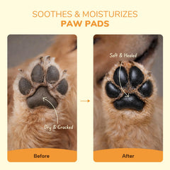 Aplicación fácil de HUTVRACC lick-safe para patitas, absorción rápida y suave.