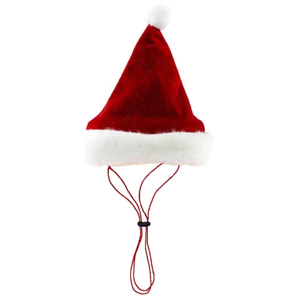 Gorra Santa para mascotas Huxley & Kent, ajuste cómodo para fotos navideñas