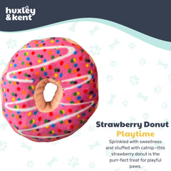 Huxley & Kent Donut de fresa con crujido para atraer la atención del felino.