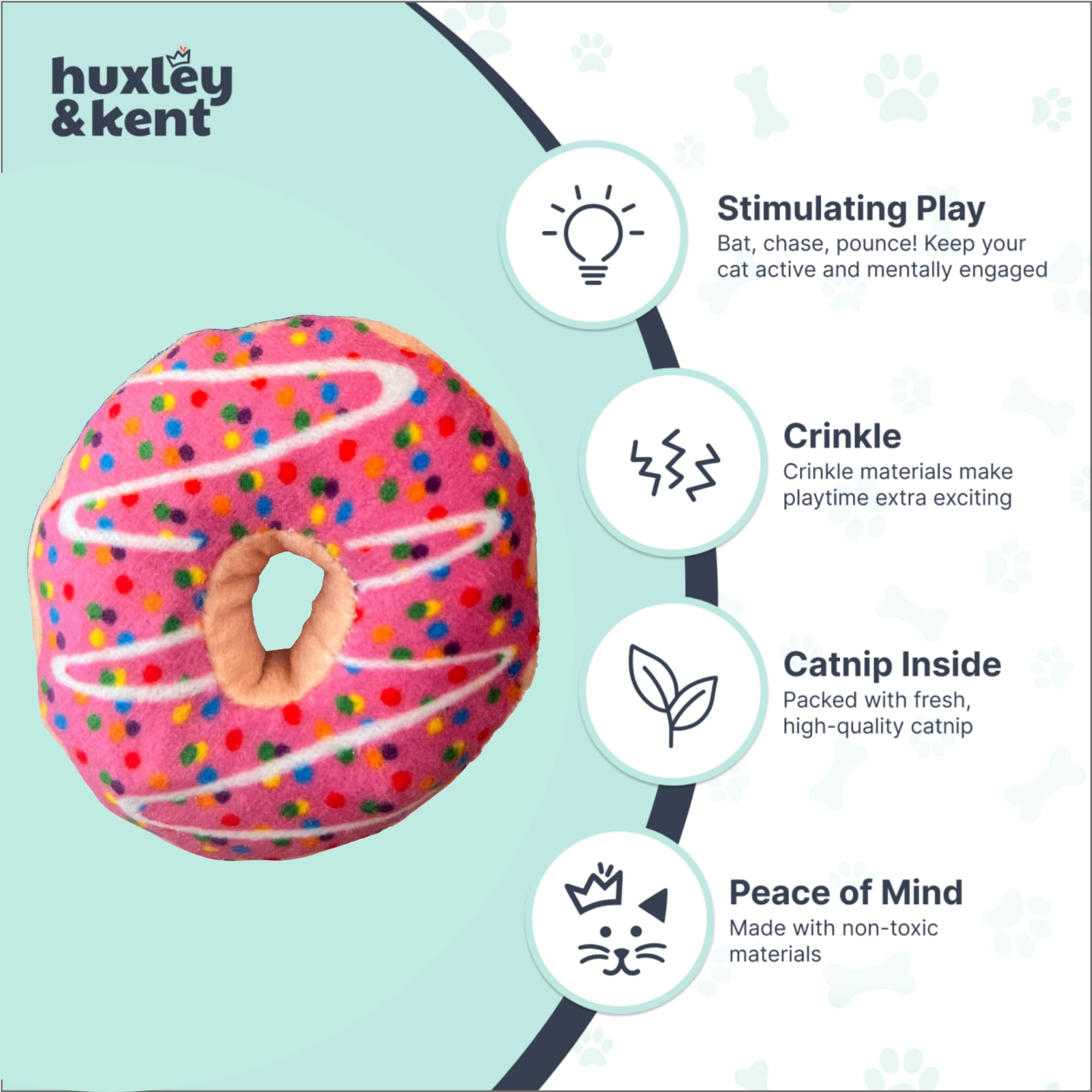 Huxley & Kent Donut de fresa, diseño ligero perfecto para juegos en interiores.