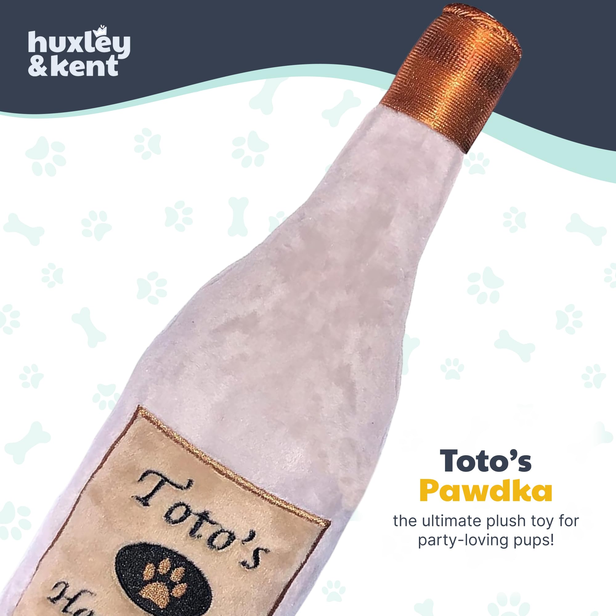Huxley & Kent Juguete peluche con ladrido Toto’s Pawdka mediano para juegos activos