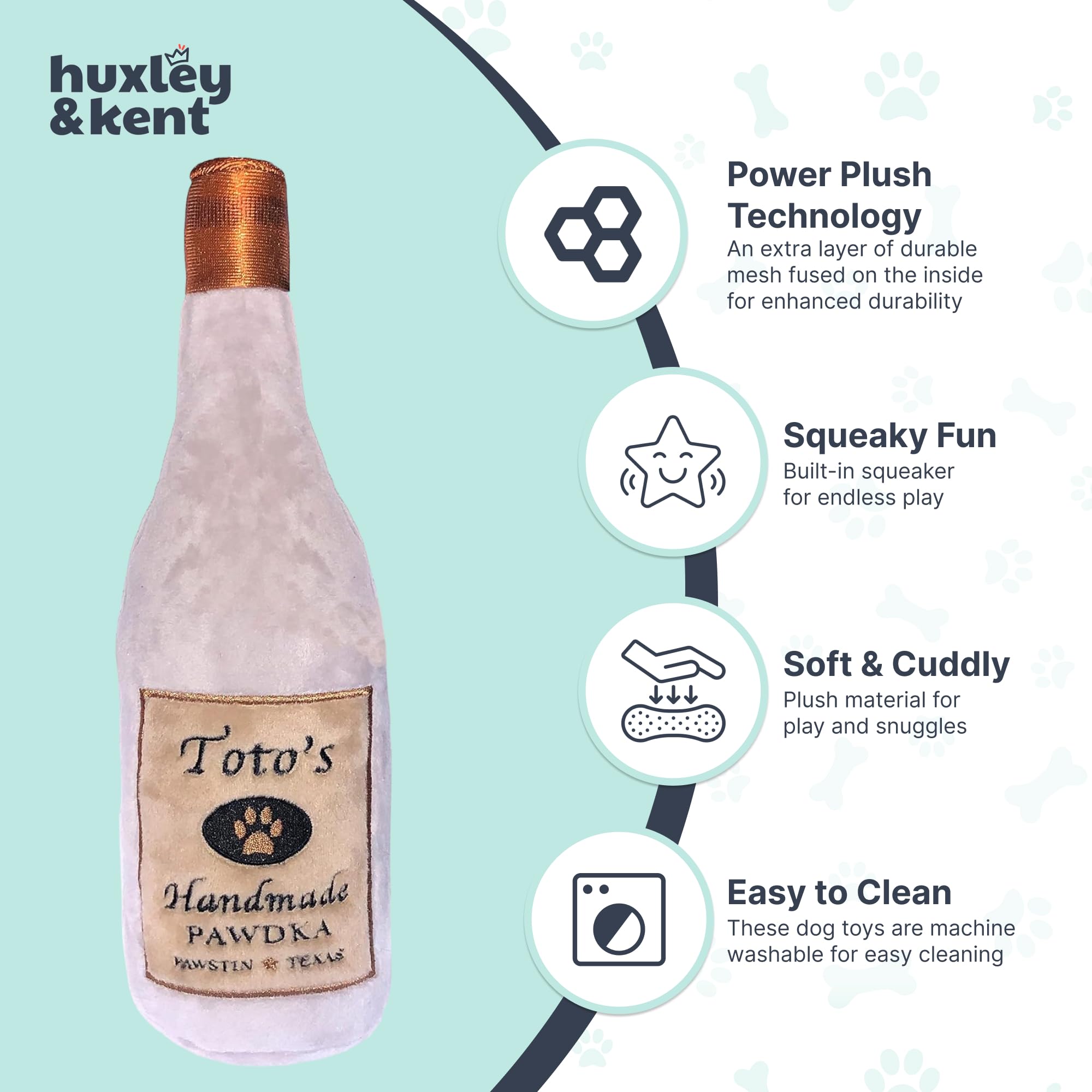 Huxley & Kent Juguete peluche con costuras reforzadas para mordedores