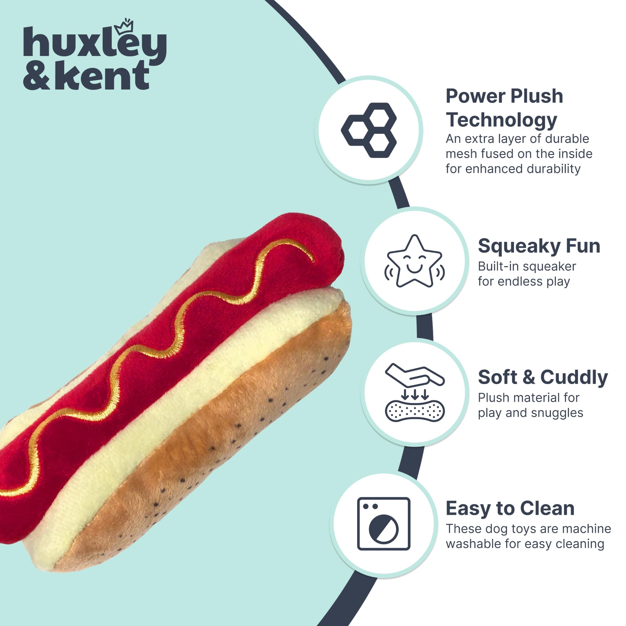 Huxley & Kent Power Plush costuras reforzadas para durabilidad