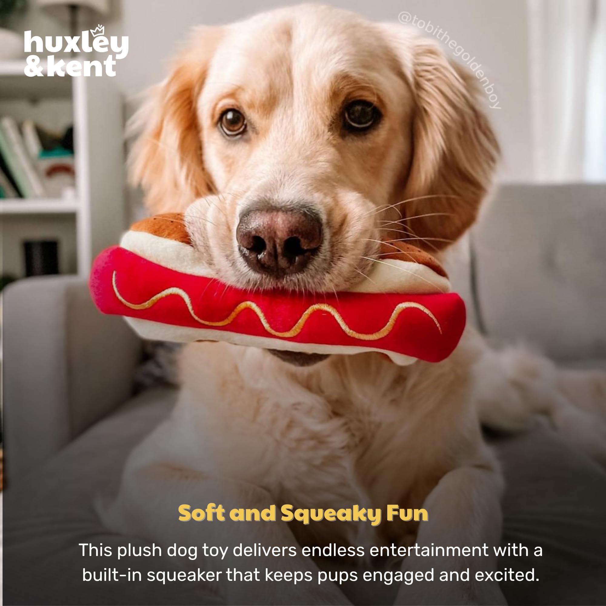 Huxley & Kent Power Plush fácil de limpiar para juego diario