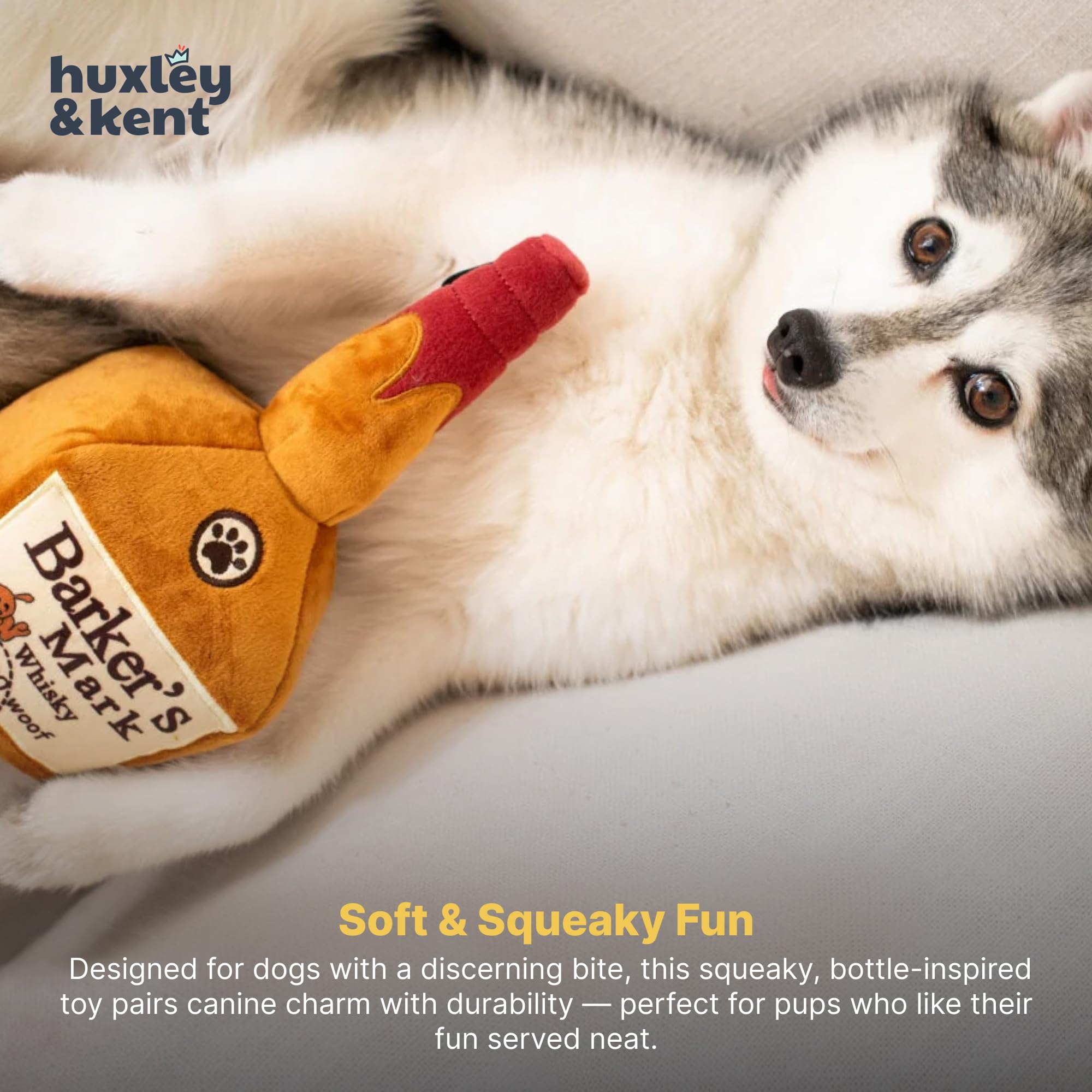 Huxley & Kent Power Plush, peluche para abrazos y juego suave en casa.