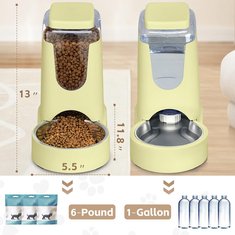 HWONMTE bebedero automático portátil con flujo por gravedad para agua estable.
