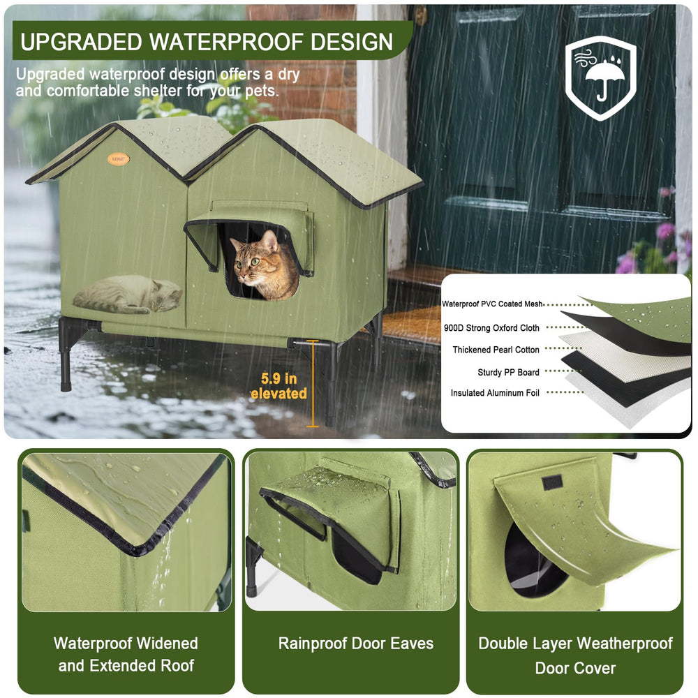 HXPLN Material duradero 900D Oxford protege contra lluvia y nieve.
