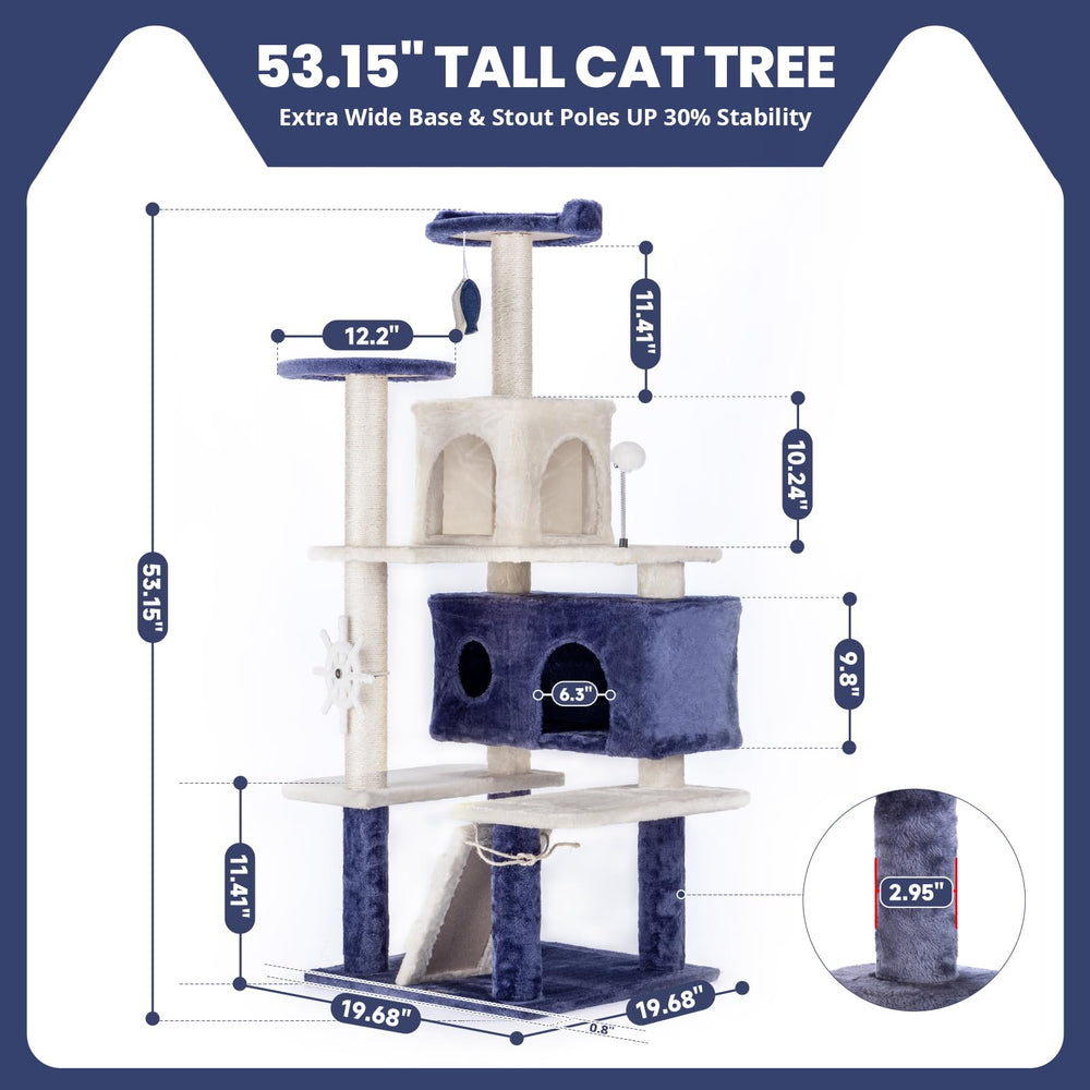 HYABI 53p árbol océano con volante giratorio para juego interactivo