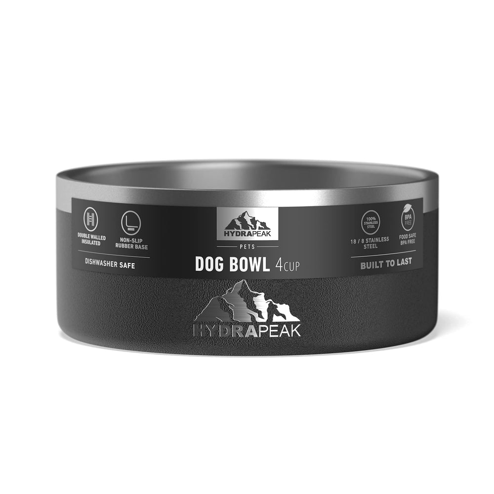 Hydrapeak cuenco 32oz para perros pequeños es ideal para comida y agua.