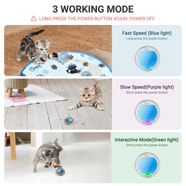 Hyfico activado por toque interior, responde al toque del gato para más interacción.