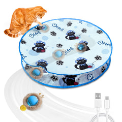Hyfico bola interactiva para gatos con movimiento impredecible para mantenerlos activos.