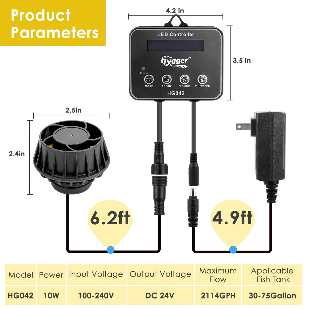 Memoria de apagado hygger 2114GPH mantiene configuración previa