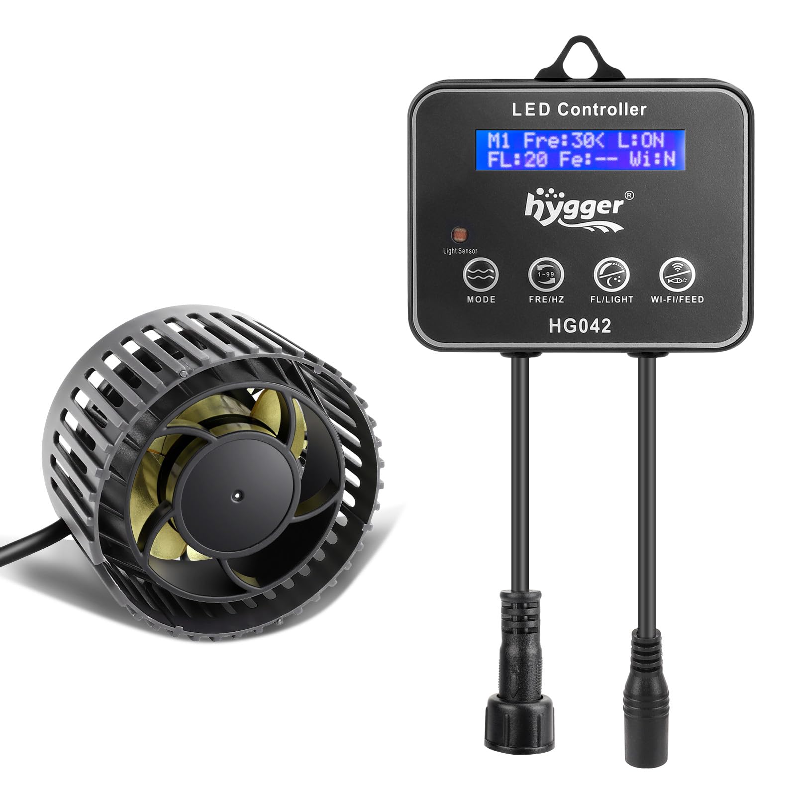 Uso recomendado para acuarios de 30–75 galones con hygger 2114GPH