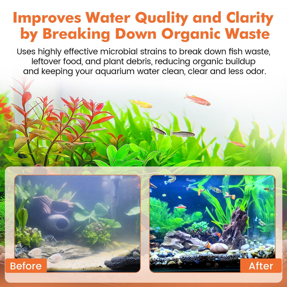 Hygger Bioaclarificador mejora claridad del agua en acuario de agua dulce