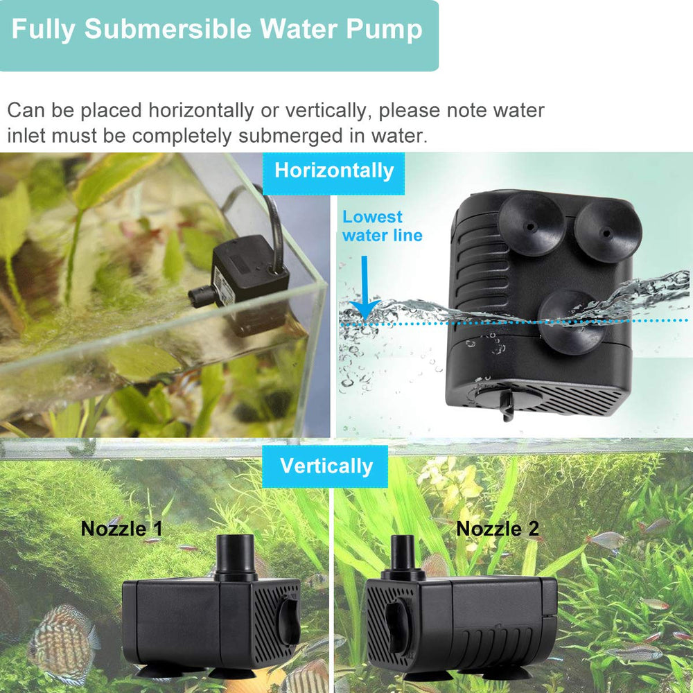 Bomba hygger diseño compacto ideal para terrarios y espacios reducidos